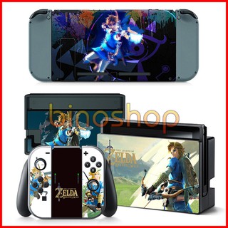 Skin Dán Nintendo Switch Chủ Đề Zelda (Thân Máy + Joy Con + Dock)