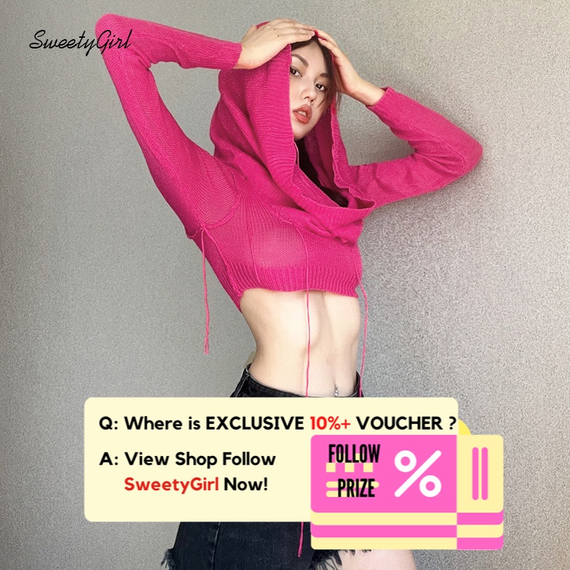 Áo thun tay dài có mũ trùm màu trắng trơn thời trang 2022 cho nữ