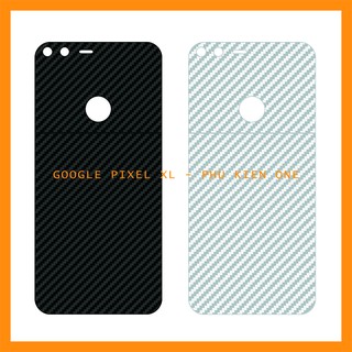 Decal dán lưng google pixel/ pixel xl/ pixel 2/ pixel 2 xl/ pixel 3/ pixel 3xl vân carbon 3d