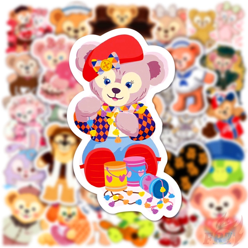 ❉ Duffy &amp; ShellieMay &amp; StellaLou Series 03 Stickers ❉ 50Pcs/Set Disney Bear Cartoon DIY Fashion Luggage Laptop Skateboard Decals Doodle Stickers