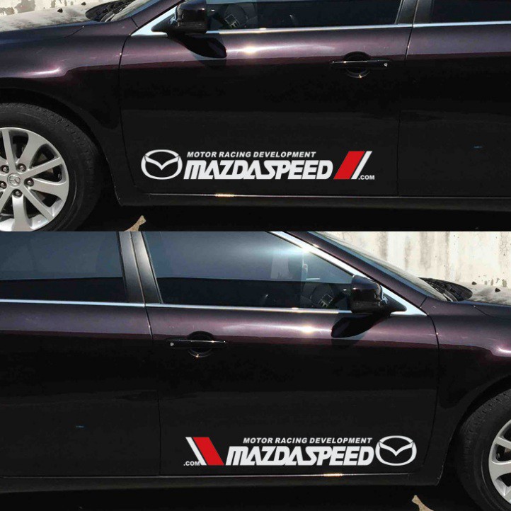Tem dán cửa xe ô tô Mazda
