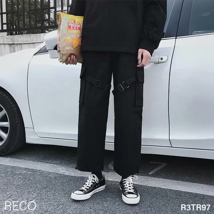 Quần vải nam Hàn Quốc cao cấp dáng rộng Trousers Loose R3TR97 Unisex