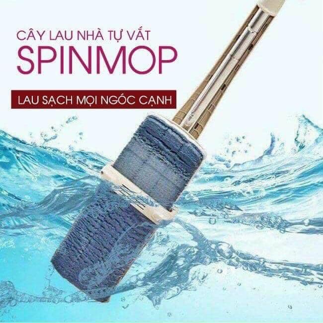 CÂY CHỔI LAU NHÀ SPIN MOP THIẾT KẾ THÔNG MINH TỰ VẮT XOAY 360 ĐỘ TIỆN DỤNG