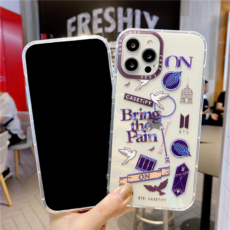 Fashion Korea BTS Phone Case for SAMSUNG A51 A71 M51 A81 A91 A70 A32 5G A52 4G/5G A72 4G/5G Casetify Shockproof Transparent Soft TPU Cover | BigBuy360 - bigbuy360.vn