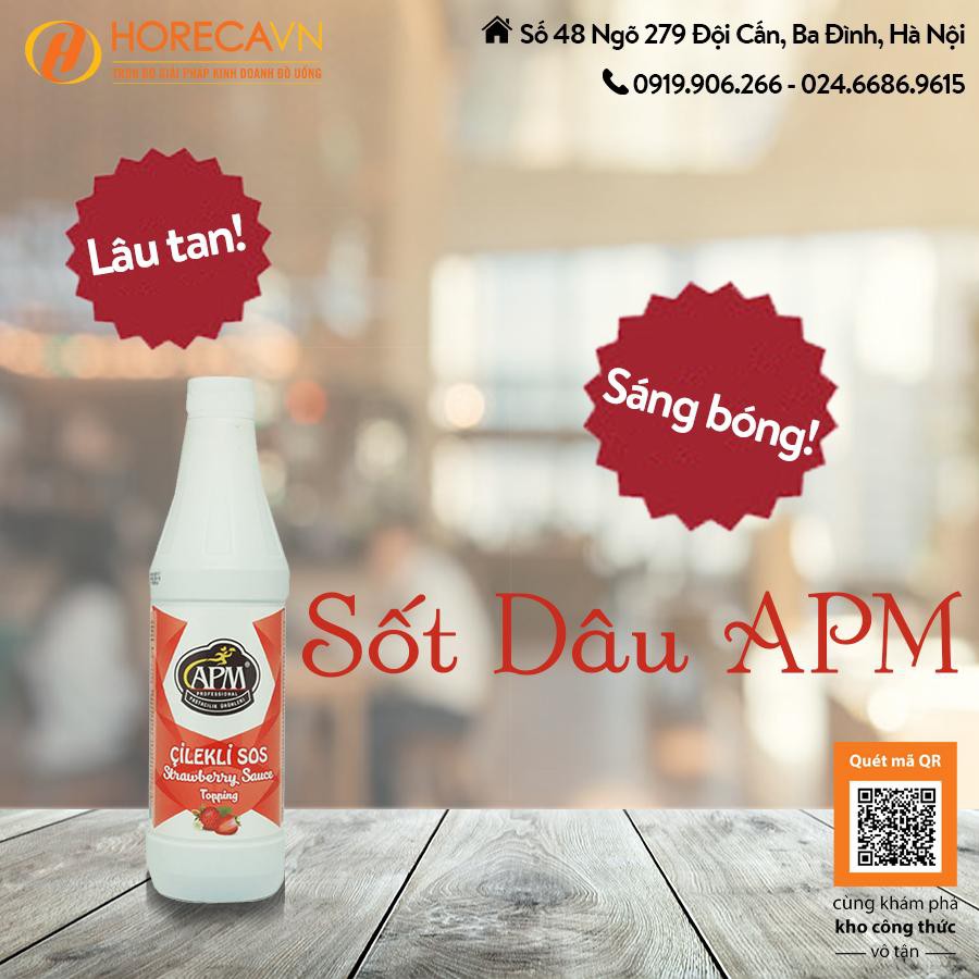 Sốt APM Socola Đen, Dâu, Đường 1000g