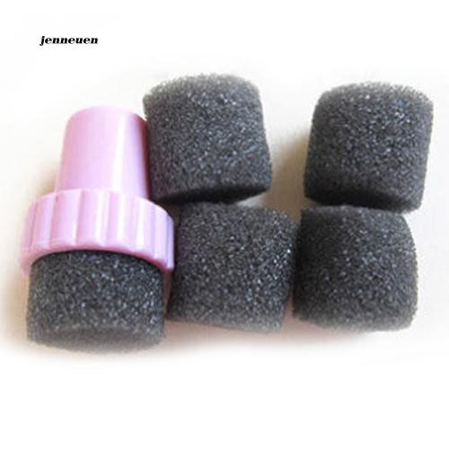 [Hàng mới về] Bộ mút xốp trang trí móng tay nghệ thuật có tay cầm chuyên dụng