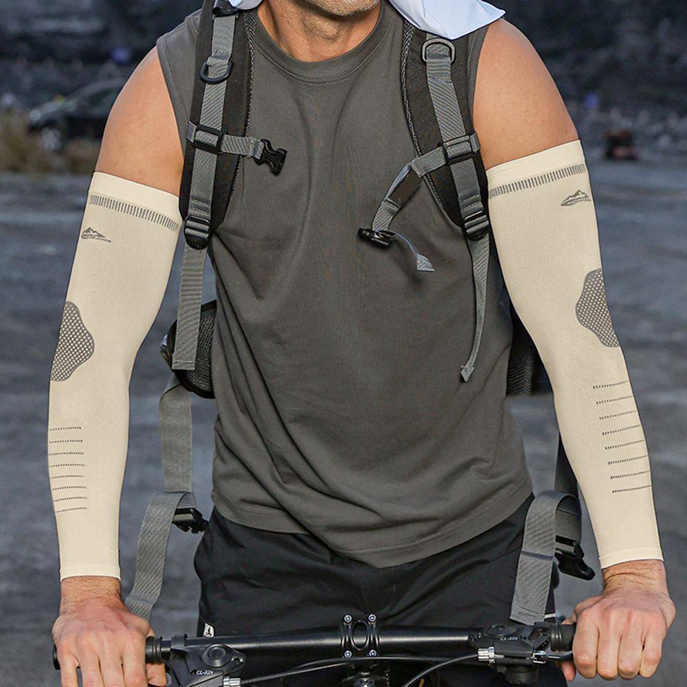 IVORY Ống Tay Áo Dài Làm Mát Khi Lái Xe / Chơi Golf / Chạy Bộ Đường Dài