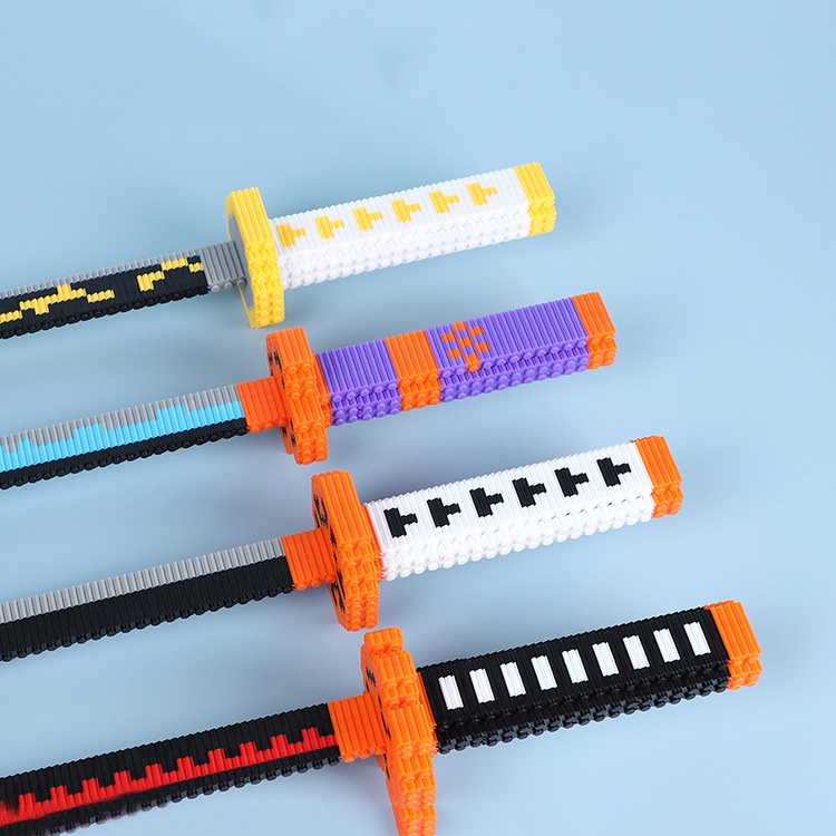 Đồ Chơi Lắp Ráp Mô Hình Thanh Kiếm KATANA Kimetsu no yaiba, Zoro Đảo Hải Tặc XINZ LINKGO