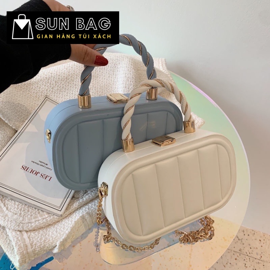 Túi xách nữ đeo chéo, đeo vai, túi cnk đi chơi, đi học, da đẹp, thời trang cao cấp size 20cm SB211