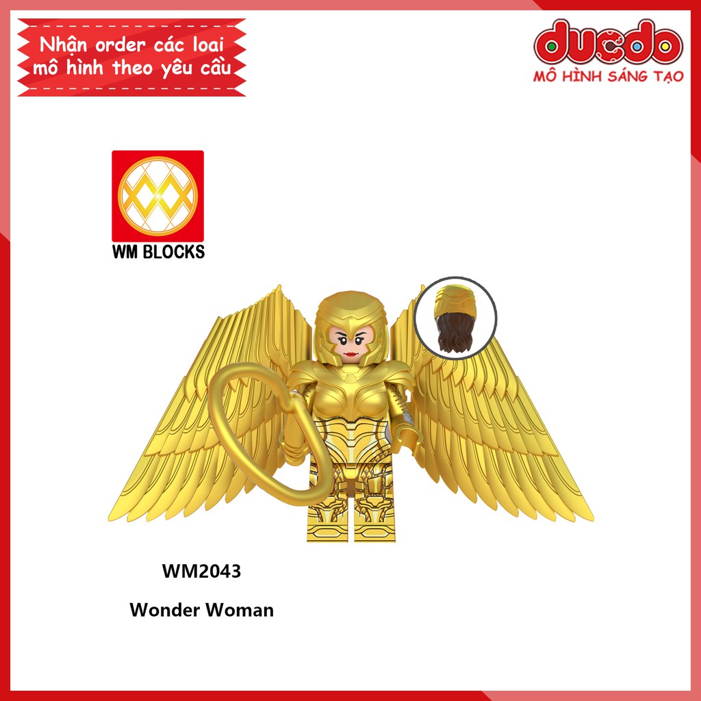 Minifigures Nữ thần chiến binh trong Wonder Woman 1984 - Đồ chơi Lắp ghép Xếp hình Mô hình Mini WM WM6100