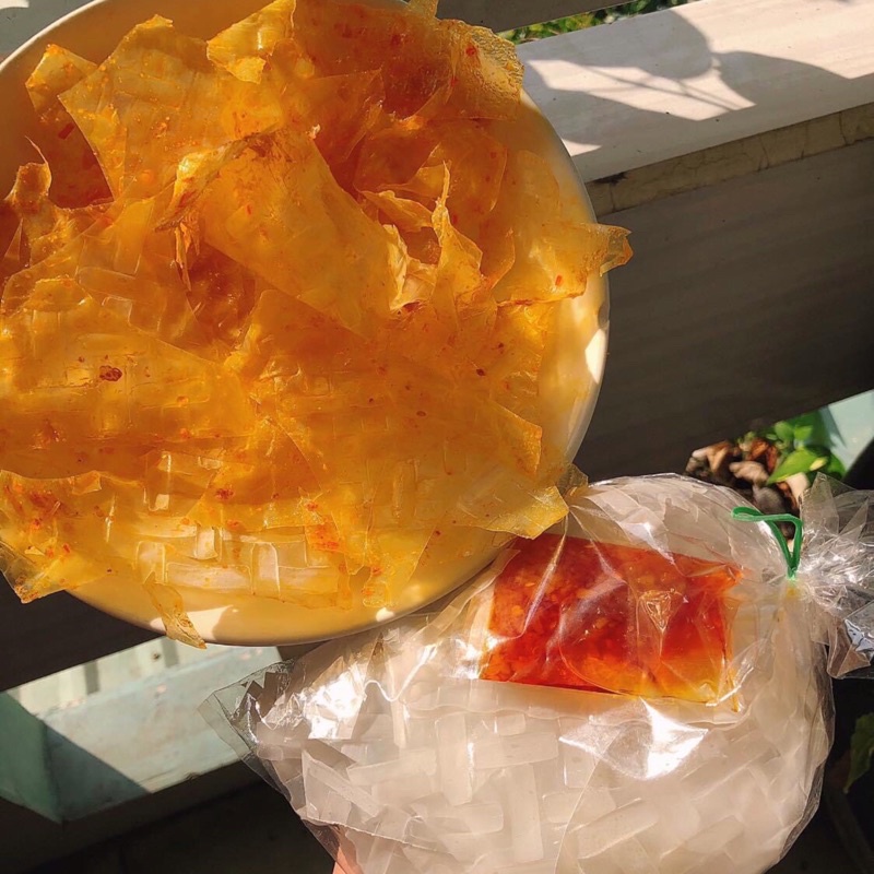 Lẻ Bánh Tráng Bơ Muối, Sa Tế Tỏi Và Sa Tế Ớt - Bánh Tráng Phơi Sương Sa Tế Tóp Mỡ