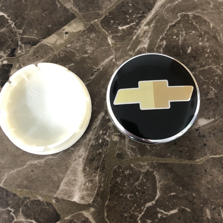 Logo chụp mâm, ốp lazang bánh xe ô tô Chevrolet, đường kính 63mm