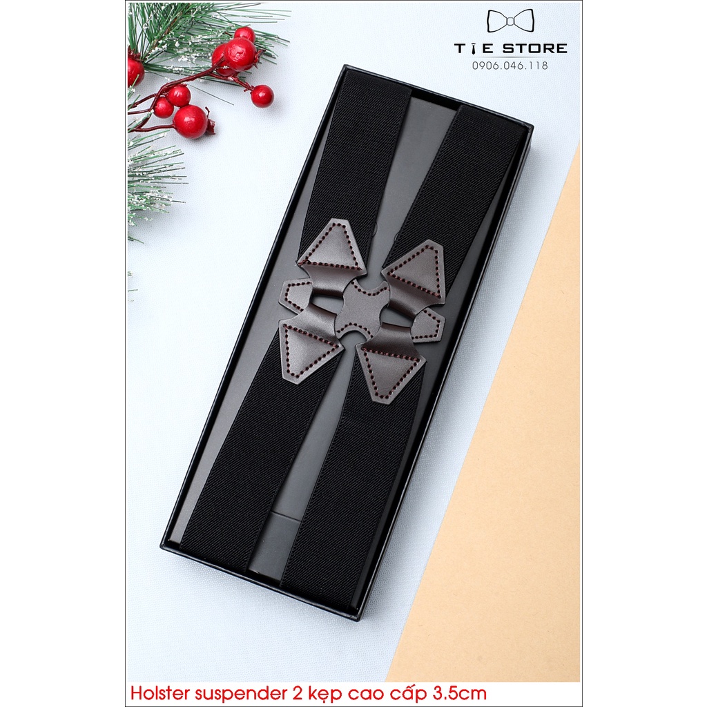 NHIỀU MẪU Dây Đeo quần nam cao cấp 2 Kẹp, bản 3.5cm - Holster Suspender