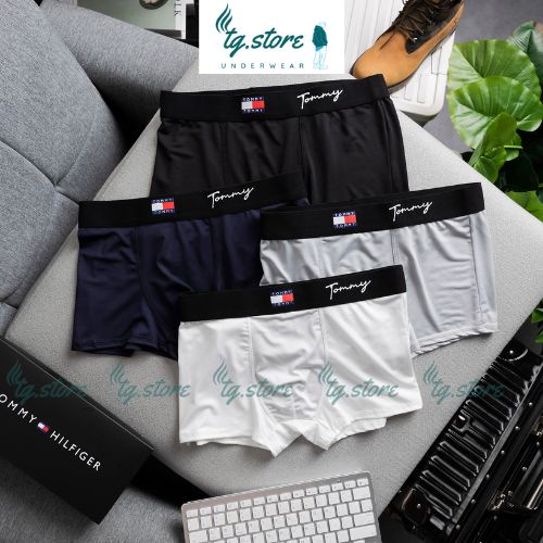 Quần Lót Nam Boxer Thun Lạnh Hàng Chuẩn Xuất Xịn Combo 4 cái TMCK-CB4, Quần Sịp Boxer Cao Cấp Co Giãn 4 Chiều.