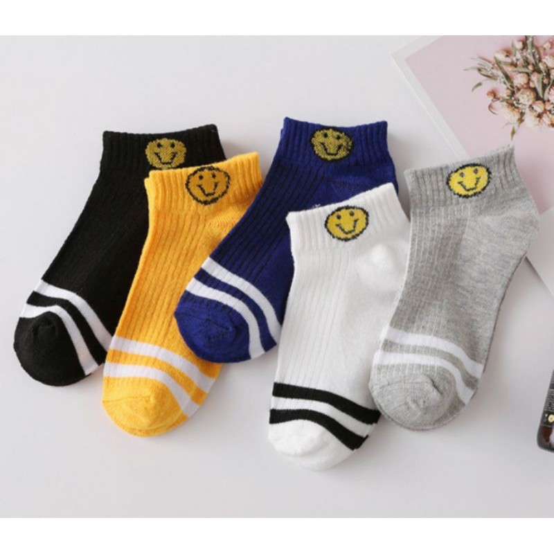 Combo 5 đôi tất mặt cười xinh xẻo giao ngẫu nhiên màu