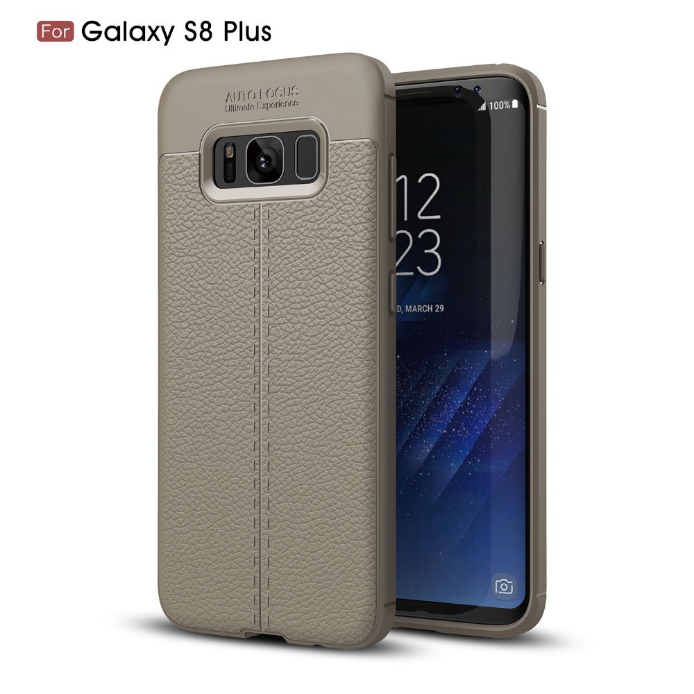Ốp Lưng Samsung S8 Plus dẻo vân da chống sốc