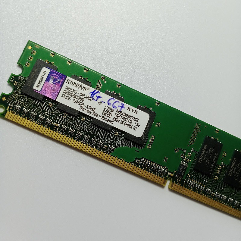 Ram PC ddr2 1GB bus 667/800, hàng tháo máy chính hãng, bảo hành 6 tháng