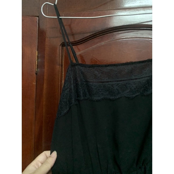 Đầm voan đen Elise size S 2 lớp