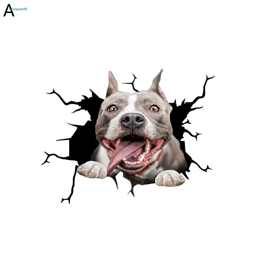 Đề Can Dán Trang Trí Xe Hơi Họa Tiết Đôi Mắt Động Vật 3D Vui Nhộn