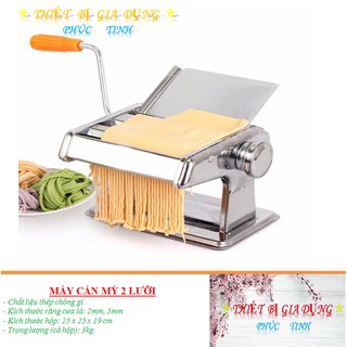 Máy Cán Mì 3 Dao, Máy Cắt Mỳ 2 Lưỡi, Máy Cán Bột, Cán Mực