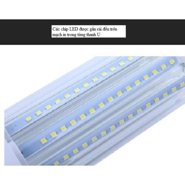 Bộ 3 bóng đèn led chữ U 16w sáng bền đẹp