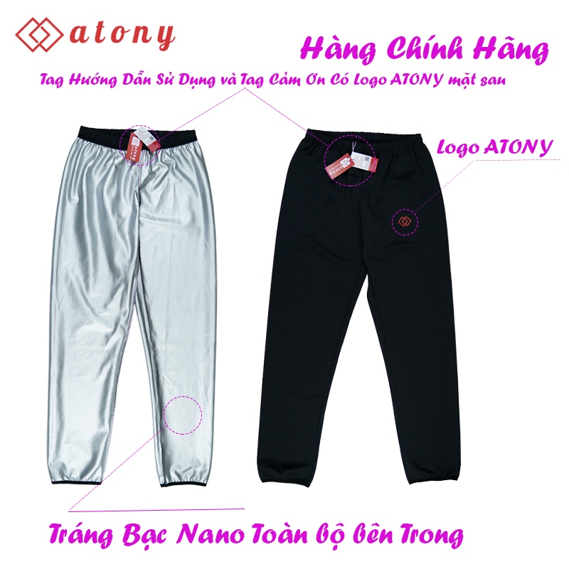 Quần Áo Ép Cân ATONY Cao Cấp Cho Nam, Hỗ Trợ Tập Gym, Boxing, Chạy Bộ, Sinh Nhiệt Đổ Mồ Hôi, Tráng Nano Bạc Nhật Bản