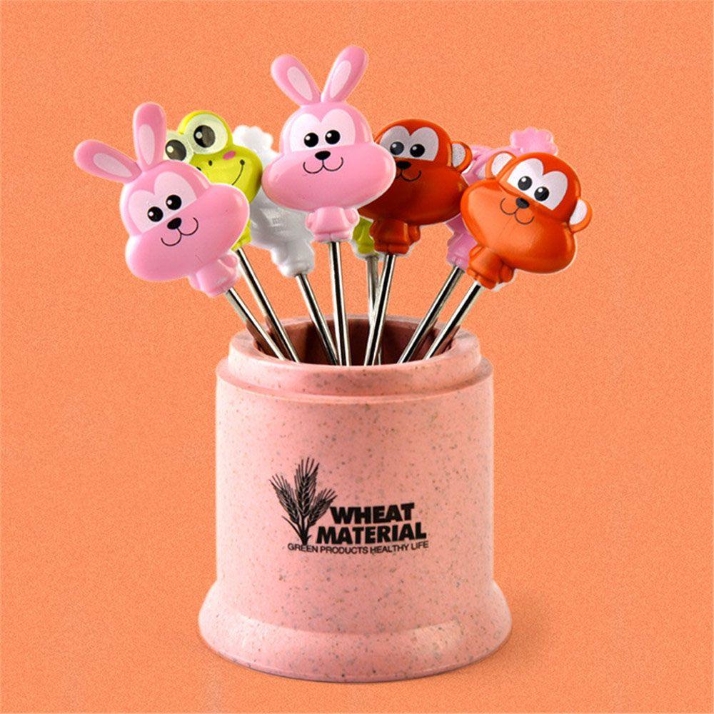 Nĩa Ăn Trái Cây Bằng Thép Không Gỉ Có Thể Tái Sử Dụng