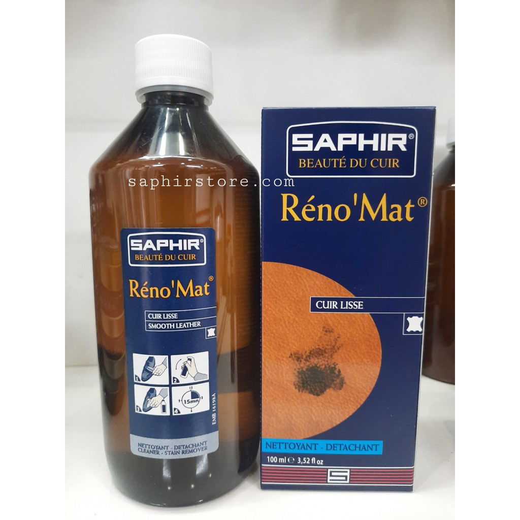 Nước làm sạch giày da RENOMAT SAPHIR PHÁP 100ml