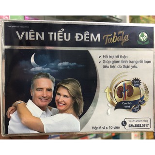 Viên tiểu đêm Tubala- 60 viên - Hỗ trợ bổ thận, giúp giảm tình trạng rối loạn tiểu tiện do thận yếu