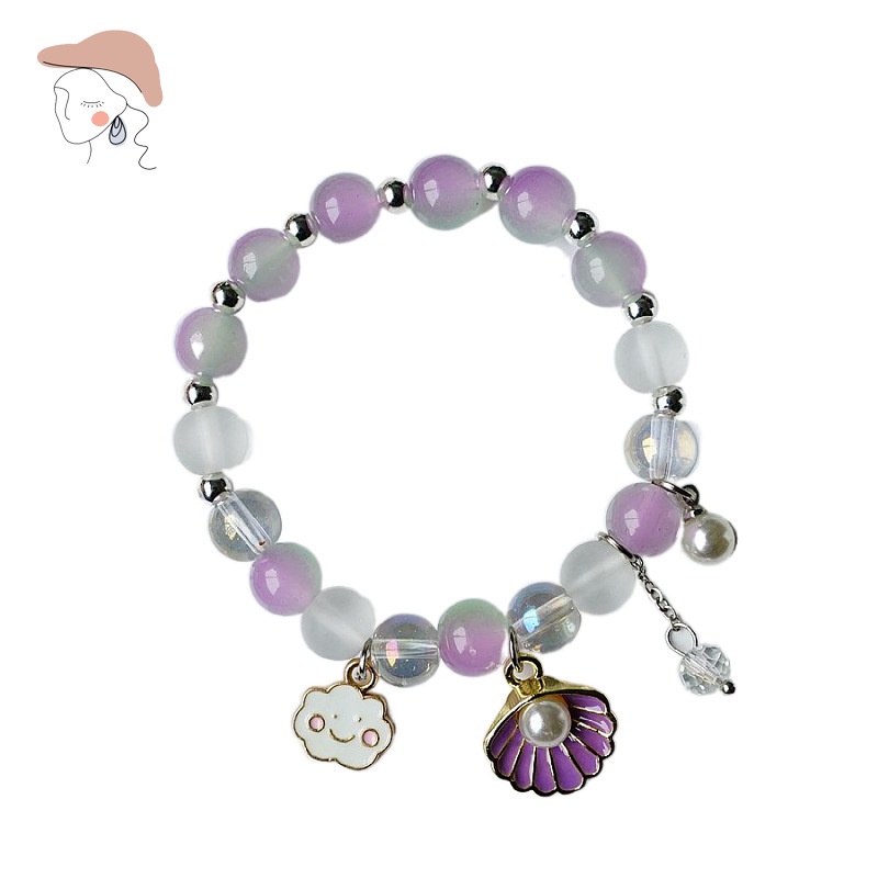 Vòng Tay Chuỗi Hạt Pha Lê May Mắn Cho Nữ