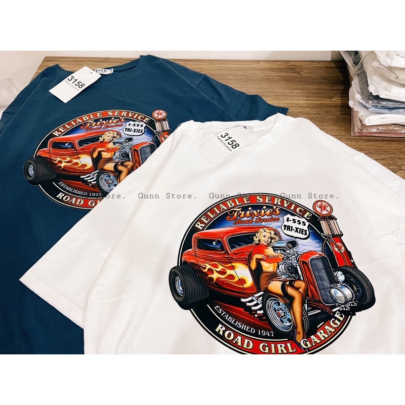 Áo Thun 3158 Hình In Ngầu Form Rộng Unisex Chất Cotton Khô Loại 1, Thoáng Mát, Thấm Hút Mồ Hôi - GUNN