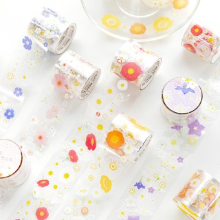 Washi tape hoa vintage phong cảnh aesthetic washi sticker trang trí sổ tay bullet journal dụng cụ dán làm planner