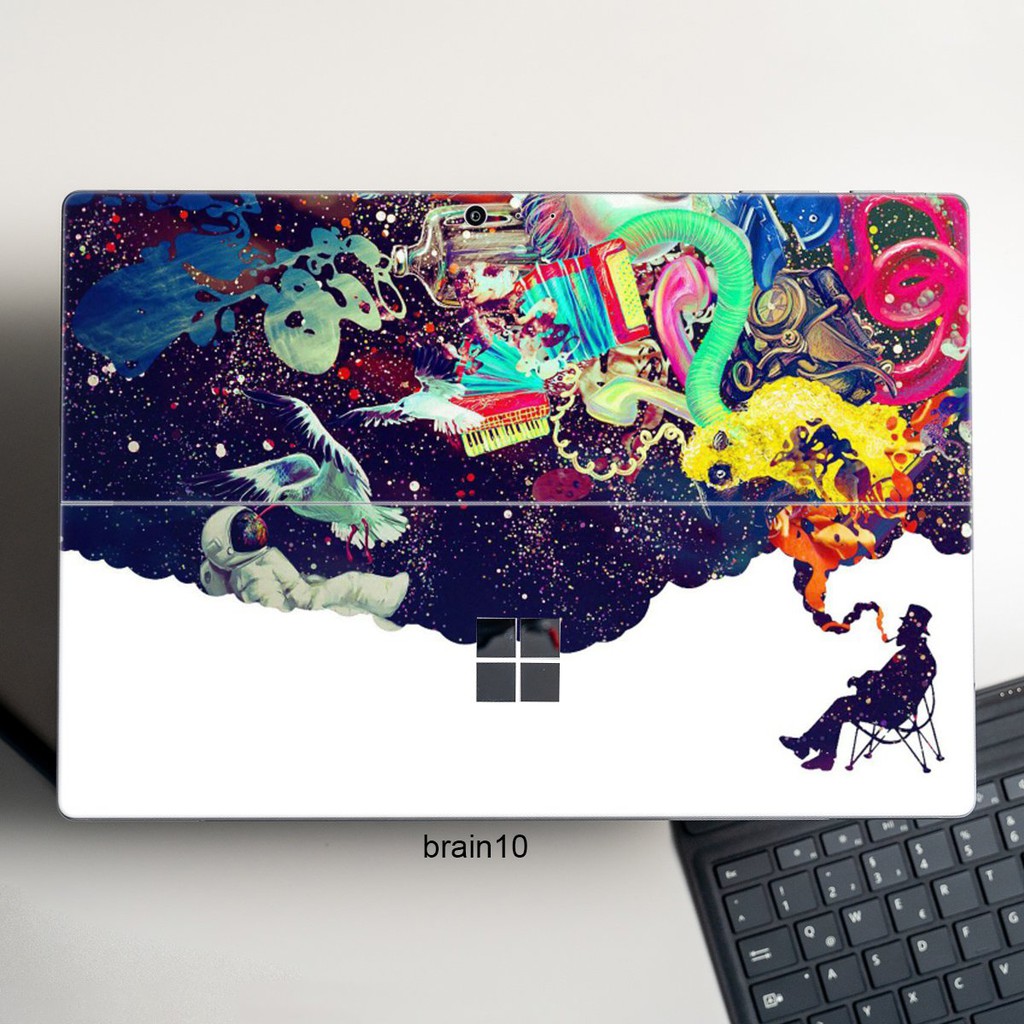 Skin dán hình Left Brain Right Brain cho Surface 3 2015; Go, Go 2, Go 3; Pro 2 3 4 5 6 7 8 9 X