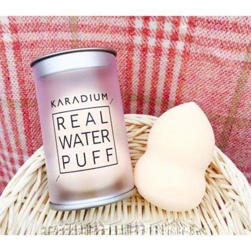 MÚT TÁN KEM HỒ LÔ KARADIUM -Nền Karadium Real Water Puff - Thương hiệu: Karadium