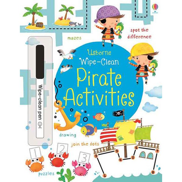 Sách - Anh: Wipe-Clean: Pirate Activities