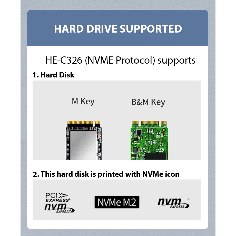 SSK Hộp Ổ Cứng SSD M2 NVMe PCIe3.0 - NGFF SATA3.0 - 2242 2260 2280 Chuẩn USB 3.1 Type C Vỏ Nhôm Hỗ Trợ Đến 10Gbps