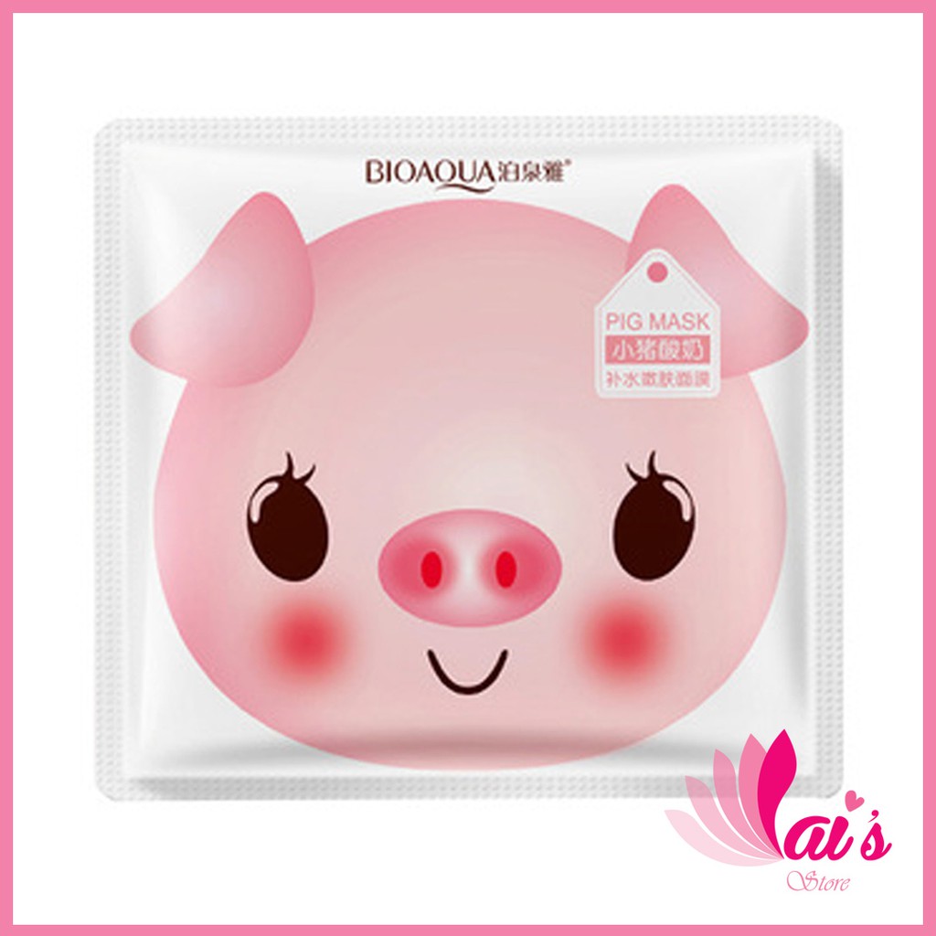 Mặt Nạ Heo Hồng Pig Mask Bioaqua Chiết Suất Sữa Chua, Sáng Da, Dưỡng Ẩm, Giữ Ẩm, Chống Lão Hóa - LAI'S STORE