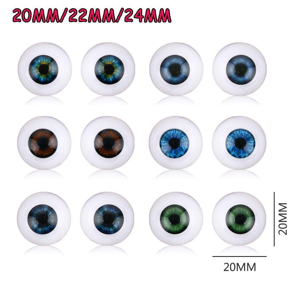 Bóng Mắt Đồ Chơi 20mm 22mm 24mm Màu Xanh Dương / Nâu / Đen Vui Nhộn Dành Cho Bé