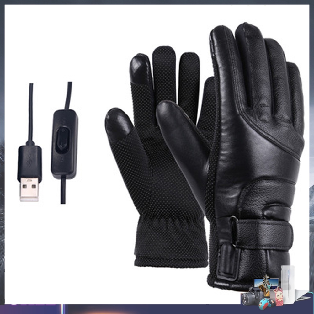 Găng tay sưởi ấm mùa đông sạc USB chống nước chống lạnh