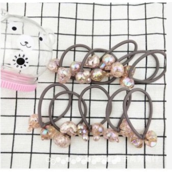 Hộp 20 dây cột tóc ngọc pha lê cho bé gái (Hộp hình con gấu)
