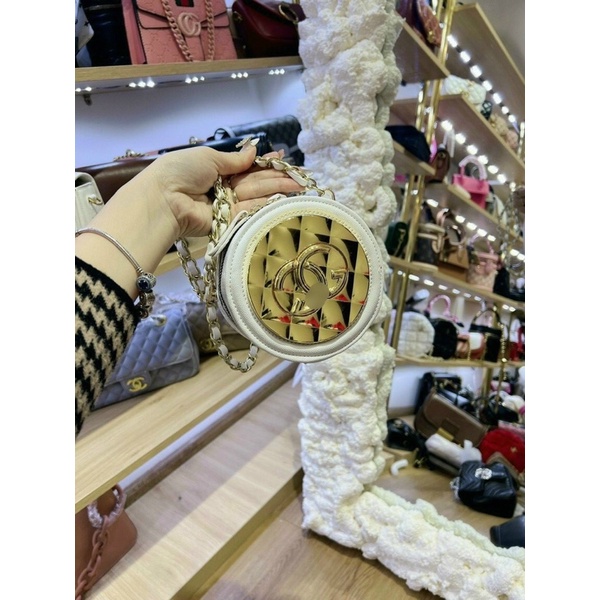 FREE SHIP Túi tròn siêu xinh da mềm kèm dây đeo chéo hot trend năm 2022