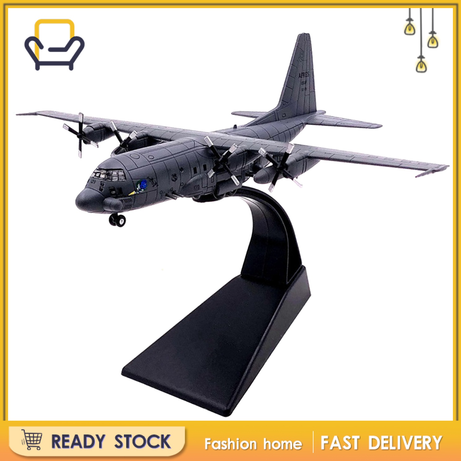 AIRCRAFT MODEL 1 Mô Hình Máy Bay Chiến Đấu 1995 Ac-130 Tỉ Lệ 1 / 200