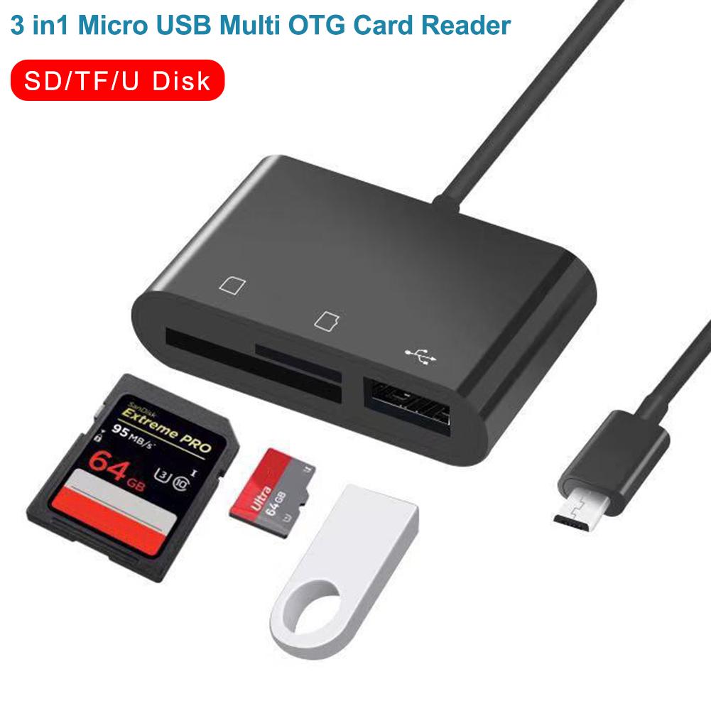 Đầu Đọc Thẻ Nhớ Usb 2.0 Otg 3 Trong 1