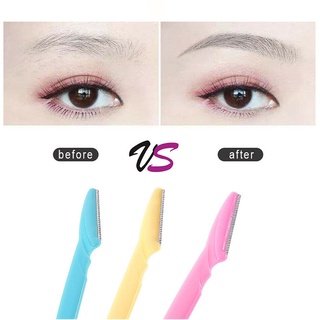 Dụng Cụ Định Hình Lông Mày Bằng Thép Không Gỉ Có Nắp Chuyên Nghiệp Cho Nữ