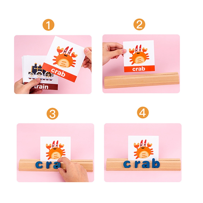 [Chính hãng] Flash card tiếng anh bảng chữ cái học đánh vần từ cho trẻ em