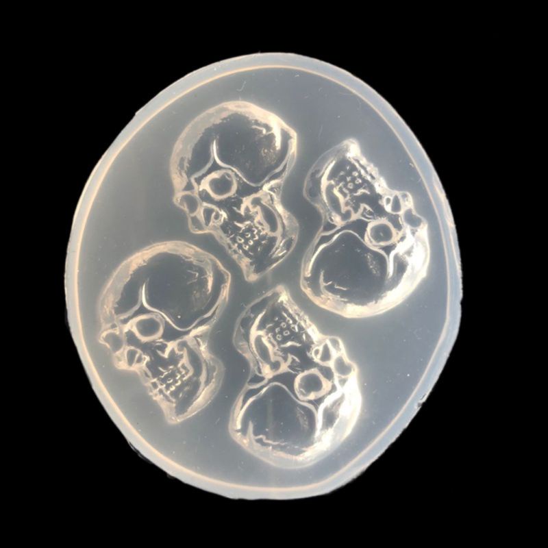 Khuôn Silicone Tạo Hình Đầu Lâu Trang Trí Bánh