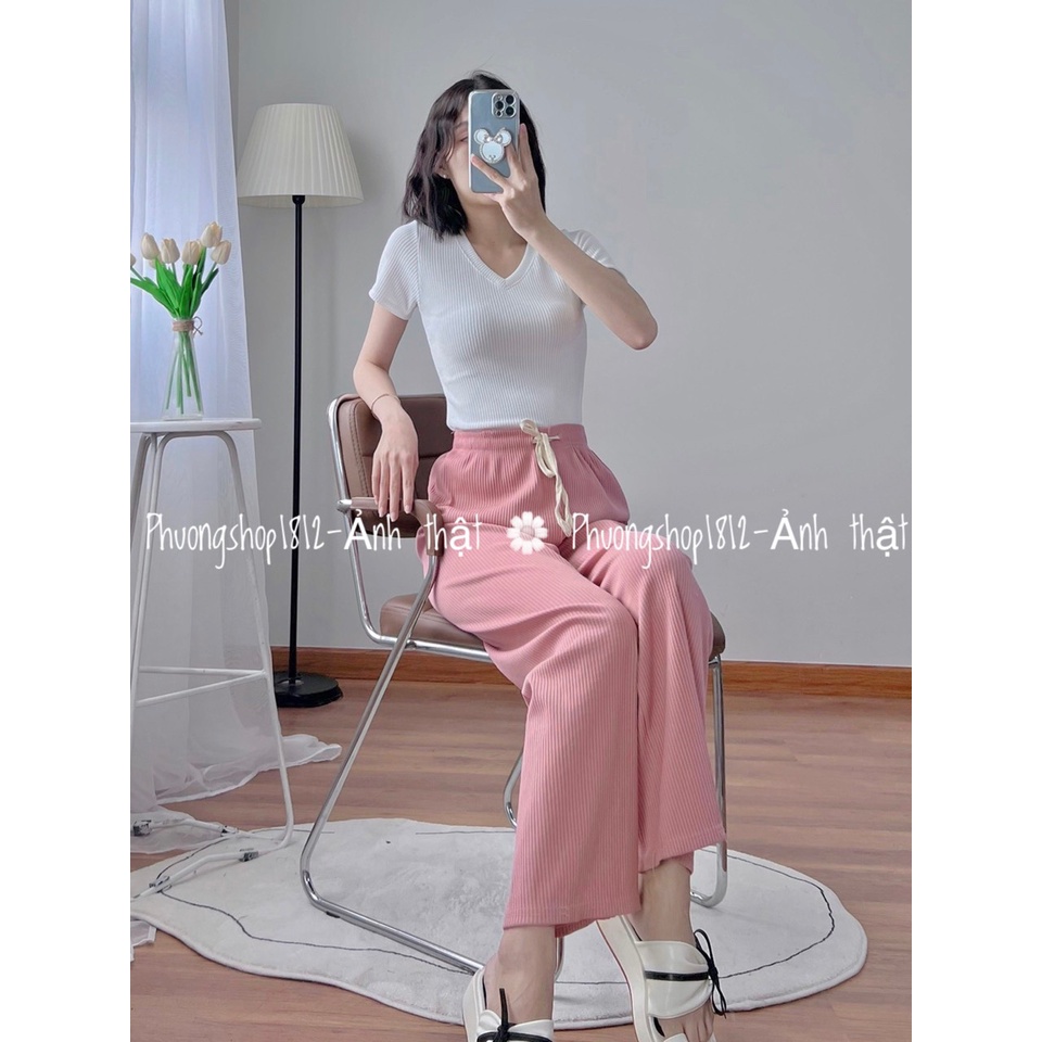 Ao Thun Gân,fom ôm chất loại 1 [ ảnh thật ] phuongshop1812