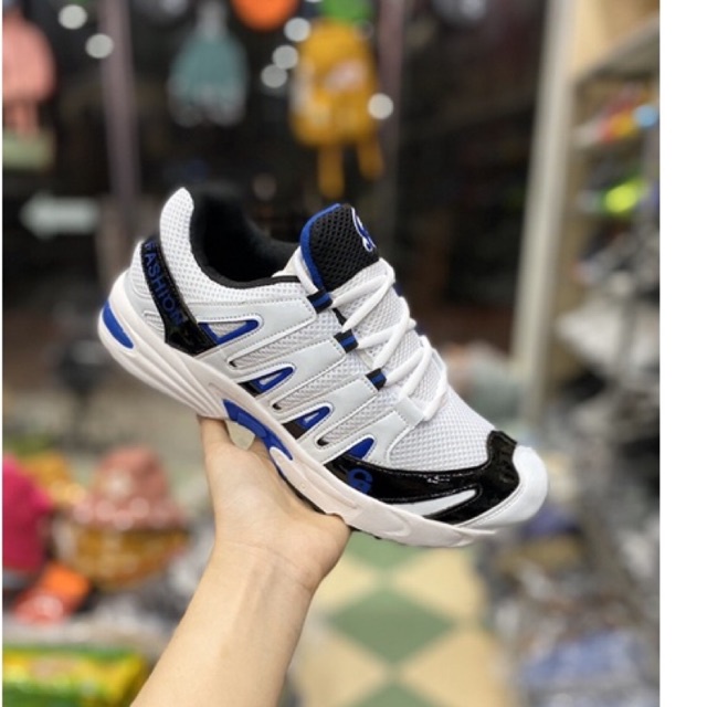 giày thể thao nam sọc sóng 2 màu