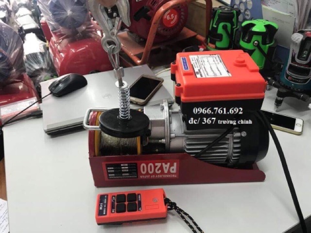 Máy tời điện điều khiển từ xa