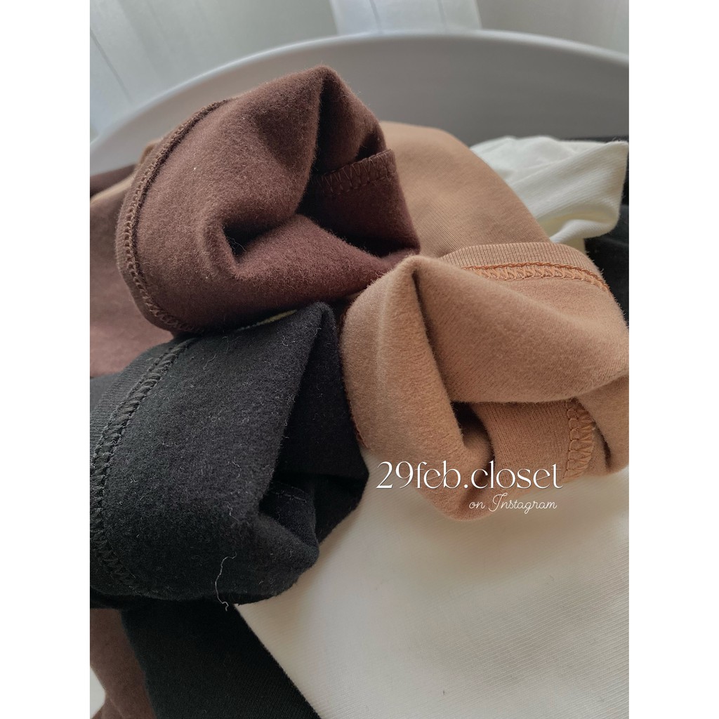 [Ảnh thật/Video] Áo giữ nhiệt lót lông cổ 3 phân - 29feb.closet